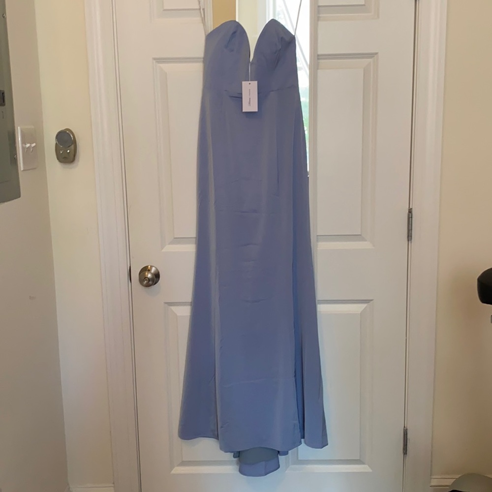 Lovers + Friends unworn pelagic gown in baby blue
